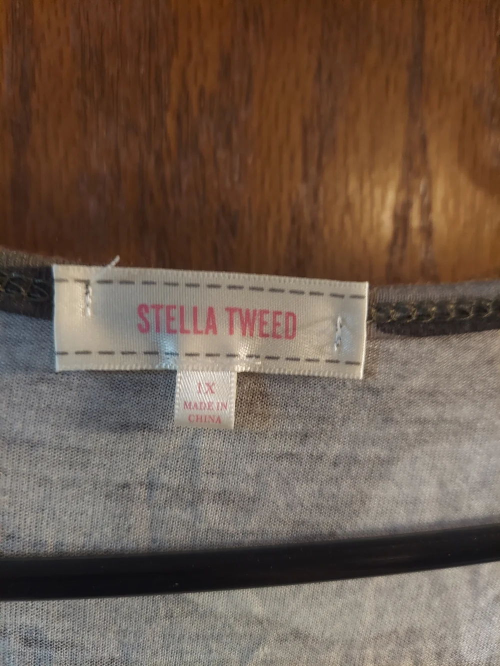 Stella Tweed Camo Long Sleeve V-Neck Top Green Brown Camouflage 1X